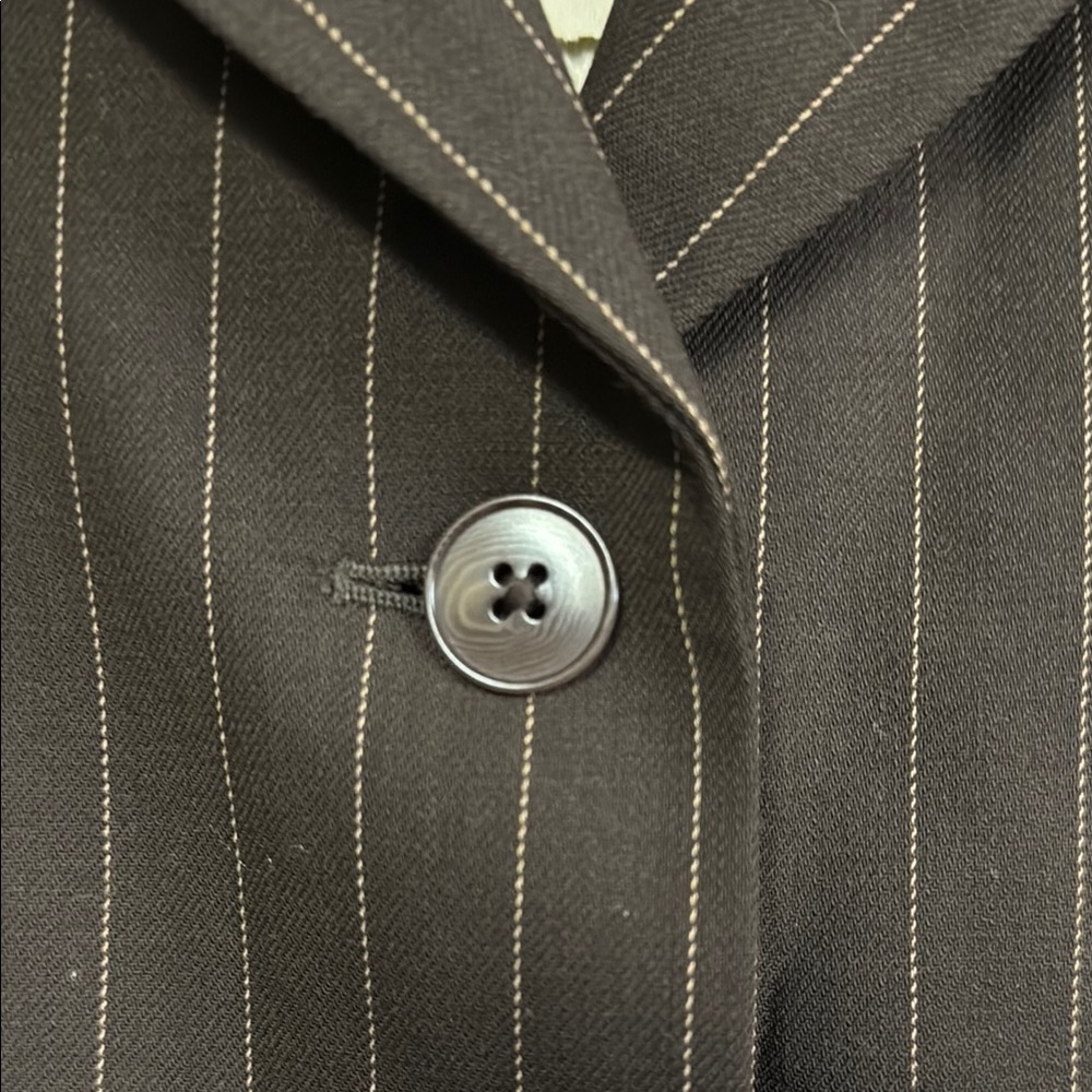 Banana Republic Brown Pinstripe Women's Blazer - Picture 2 of 9